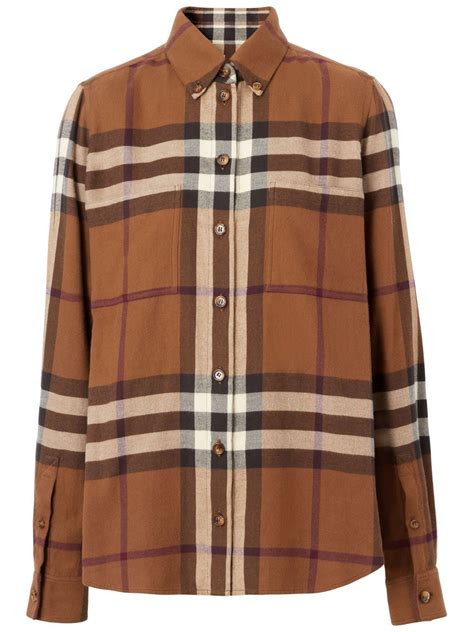 flannel long sleeve burberry|original burberry shirt.